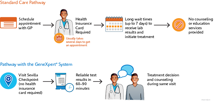 Sevilla Standard Testing Pathway Infographic